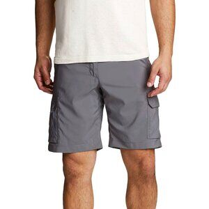 Columbia Silver Ridge II Cargo Shorts Nylon Hiking Water Lightweight Gray Men 38